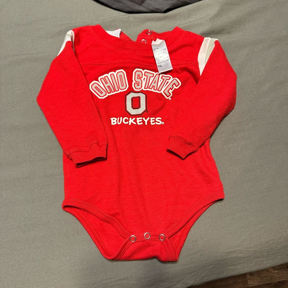 Ohio State Buckeyes Red Infant Bodysuit